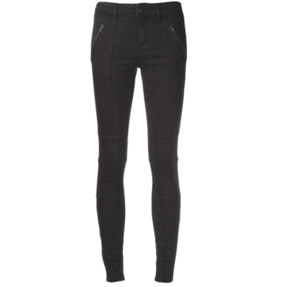 Habitual Elle High-rise Moto Size 26 distressed Black Skinny Pants